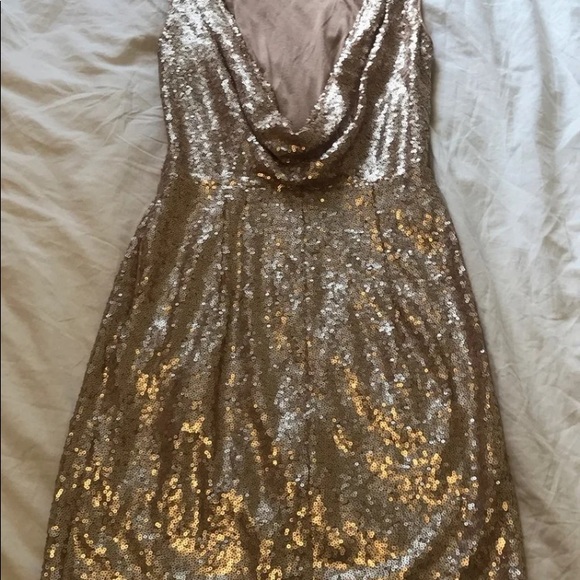Lulu’s Gold Sequin Dress - Picture 6 of 6